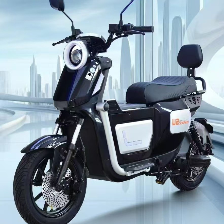 Export foreign trade electric bicycle manufacturers with headlights two-wheeled electric motorcycle saddle U2 models