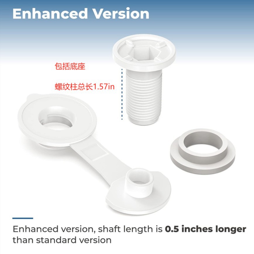 Cooler drain plug assembly 1 inch shaft length, used to Coleman Coleman 50, 58,