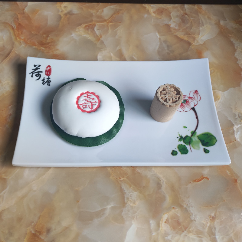 Wooden Stamp Su Style Moon Cake Bean Sauce Snack Steamed Buns Steamed Bun White Pie Pasta Pattern Wooden 3.5cm