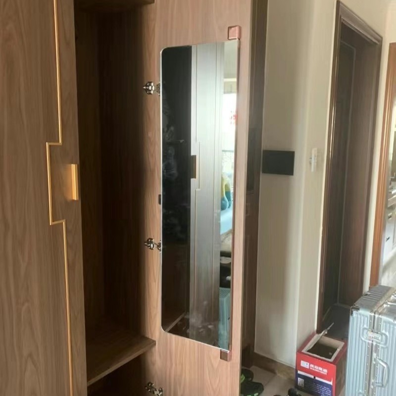 Зеркало с двойными дверями, плоское зеркало для нарядов