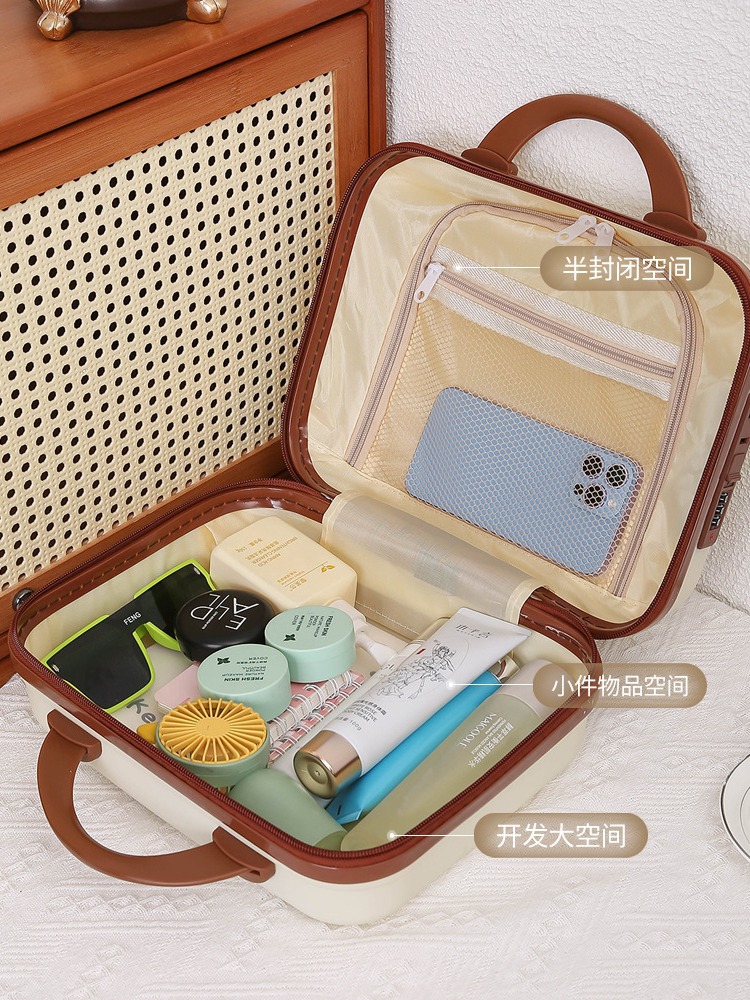 14 inch men's and women's children's suitcase cartoon pattern suitcase storage bag box hand gift