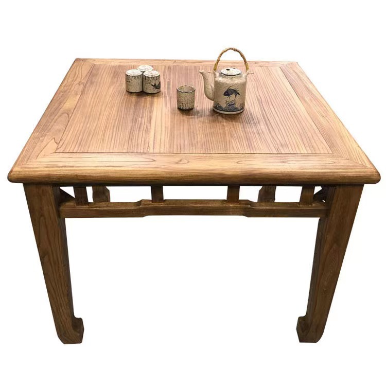 Household solid wood dining table and chair square table new Chinese style antique eight fairy table furniture dining table simple small square table