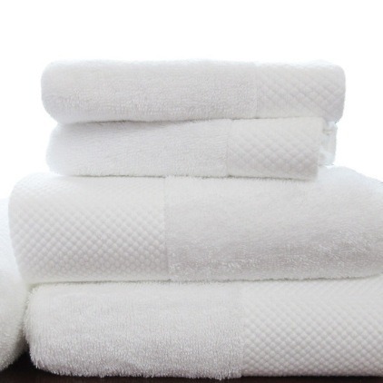 Five-star hotel towel pure cotton beauty salon bath towel jacquard thickened spiral edging platinum satin plain woven face towel