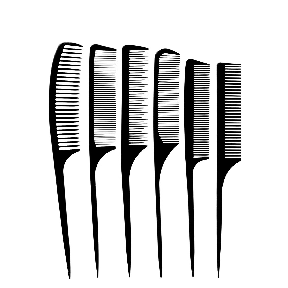 Manufacturer Supplies Tony Cover Pointed Tail Comb Wide Tooth Comb Dense Tooth Comb Double-Sided Special Styling Plastic Hairdressing Comb