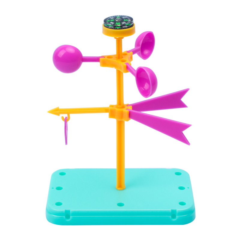 Wind Vane Anemometer Teaching Aids Handmade DIY Assembly Technology Production Primary School Kidsren Experimental Material Package