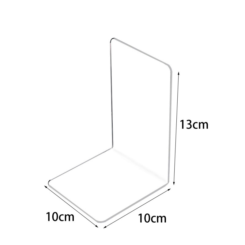 in stock cross-border transparent acrylic book stand L-shaped bookshelf photo album book storage desktop finishing