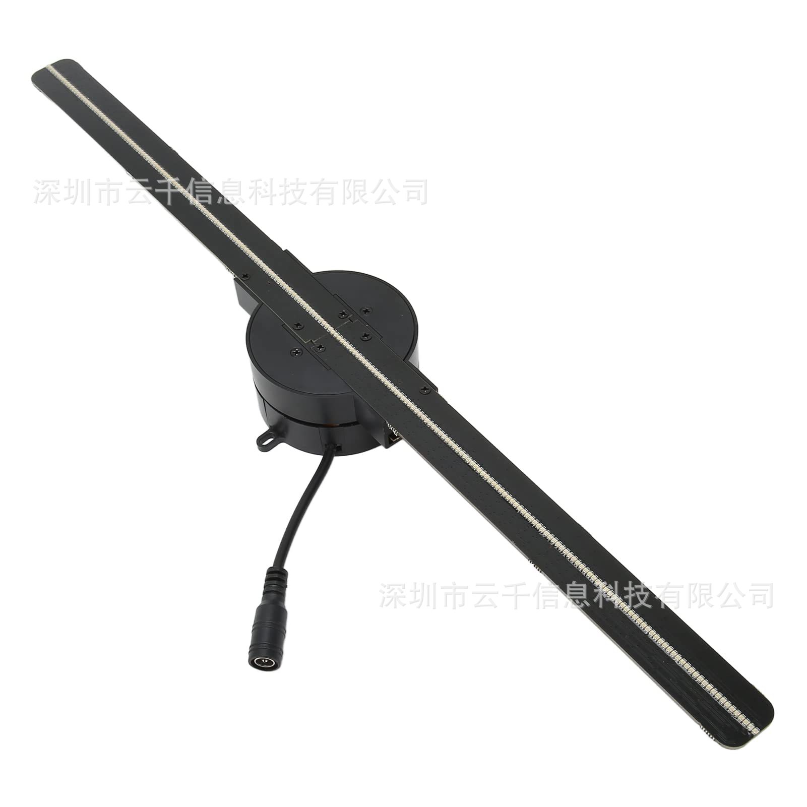 45cm Ultra-Clear Led Naked-Eye 3D Air Imaging Led Holographic Fan Advertising Machine for Attracting Traffic, Stereo 3D Holographic Fan