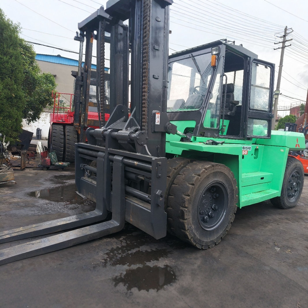 Б/у погрузчик Mitsubishi 15 тонн по низкой цене, регулируемые вилы, доставка по всей стране, 1 год гарантии