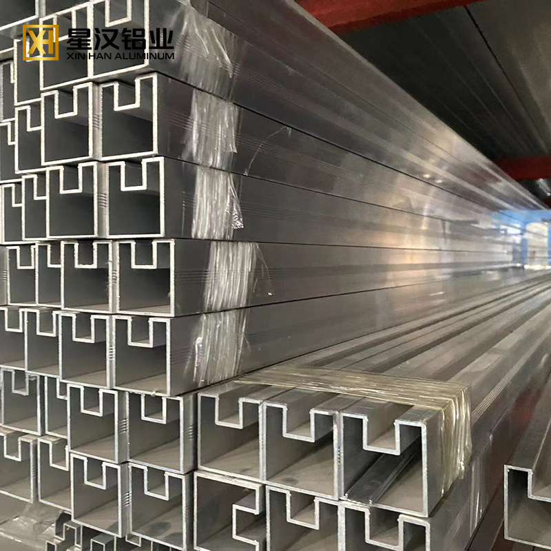 Spot 50*50 40*40 Aluminum Profile Concave Tube Aluminum Alloy Single Concave Tube Double Concave Tube 6063 Material