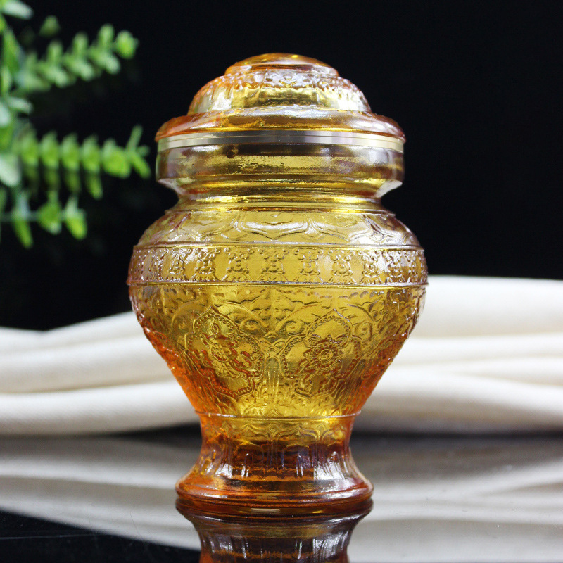 Глазурованная бутылка Фэнмин, древний метод глазури, настольные украшения перед Буддой, бутылка Хуан Цайшэня, Манджушри, Драконья корона