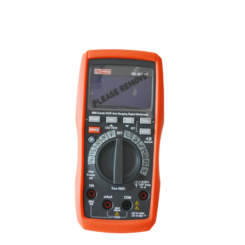 Oshiro Electronics Rs Pro Rs-10H Handheld Multimeter 204-8305 1000V Digital Display Multimeter