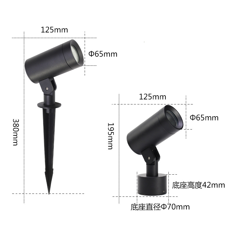 led Outdoor Waterproof Tree Light Landscape Floor Spotlight Garden Courtyard Outdoor Tree Light Villa Garden Spotlight