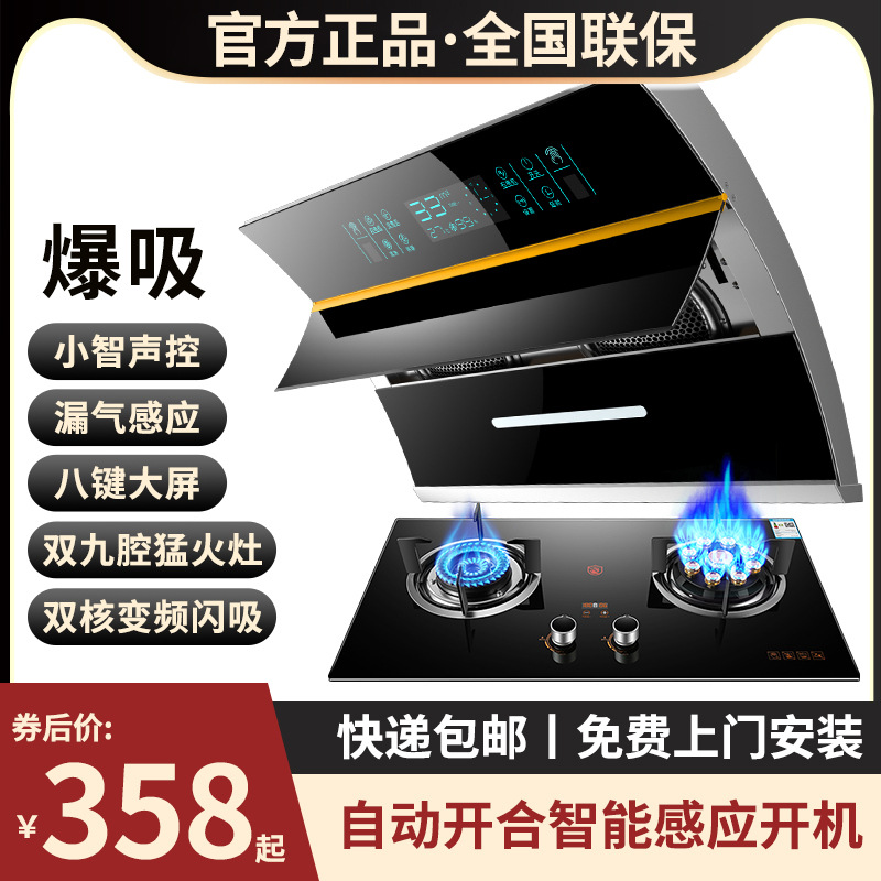 Оптовый комплект вытяжки с большой мощностью и газовой плиты, два предмета