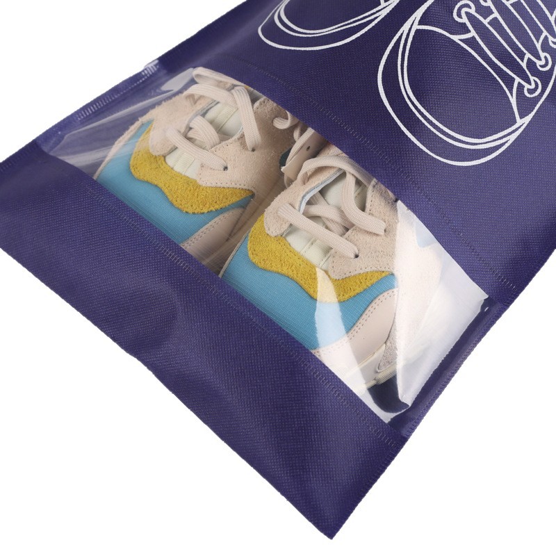 Non-woven Shoes Bag Shoes Storage Bag Drawstring Bag Shoes Bag Dust-proof Bag Transparent Travel Shoes Cover Shoes Bag
