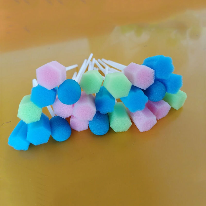 Одноразовые палочки для чистки рта, палочки для чистки мышц рта, ватные палочки, губки для чистки