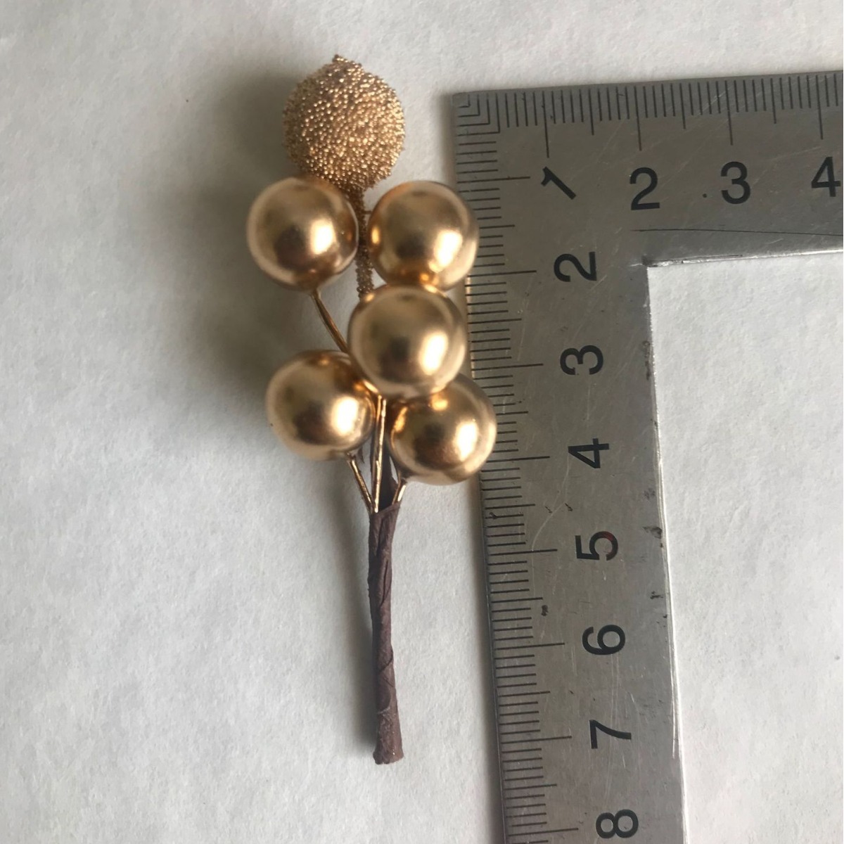 Gold and Silver Artificial Flower Glass Bead Fruit Bunch Manufacturer Supply Wedding Candy Box Christmas Accessories Artificial Gold Berries