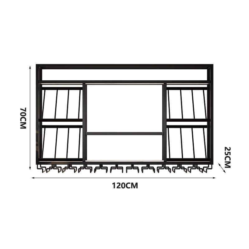 Cross-border Disassembly Wall-mounted Wine Rack Bar Table Red Wine Display Cabinet Storage Shelf Display Rack Wine Rack Red Wine Cabinet