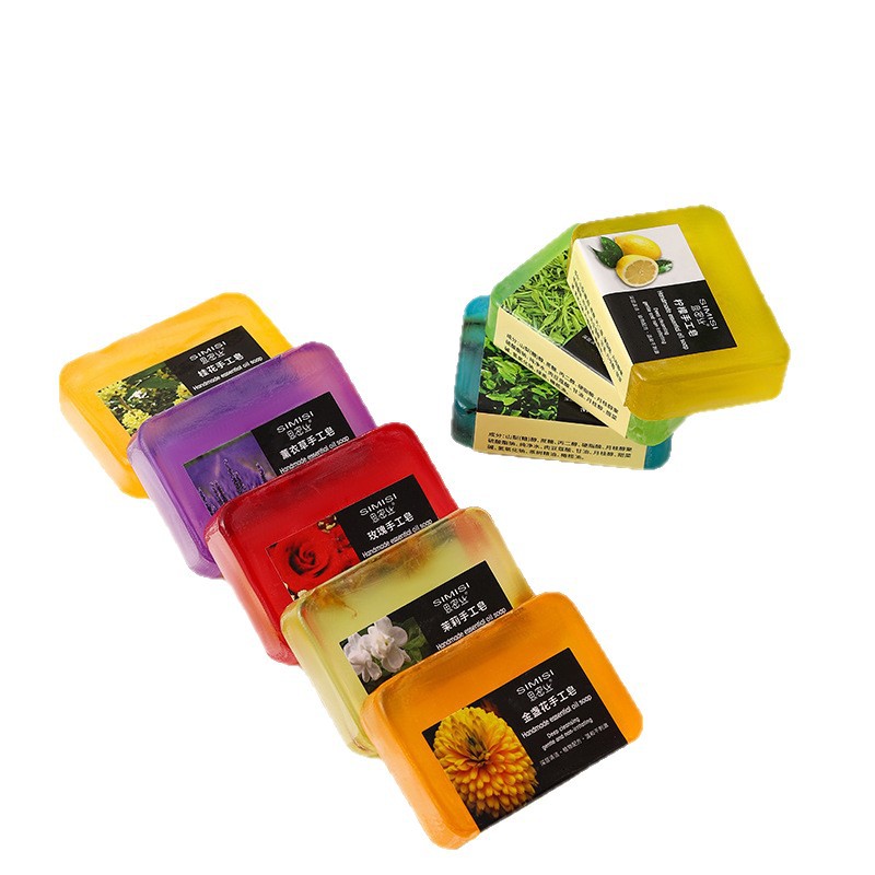 【Simis】Rose, Jasmine, Osmanthus, Lavender, Lemon Handmade Soap Cleansing and Moisturizing 100g