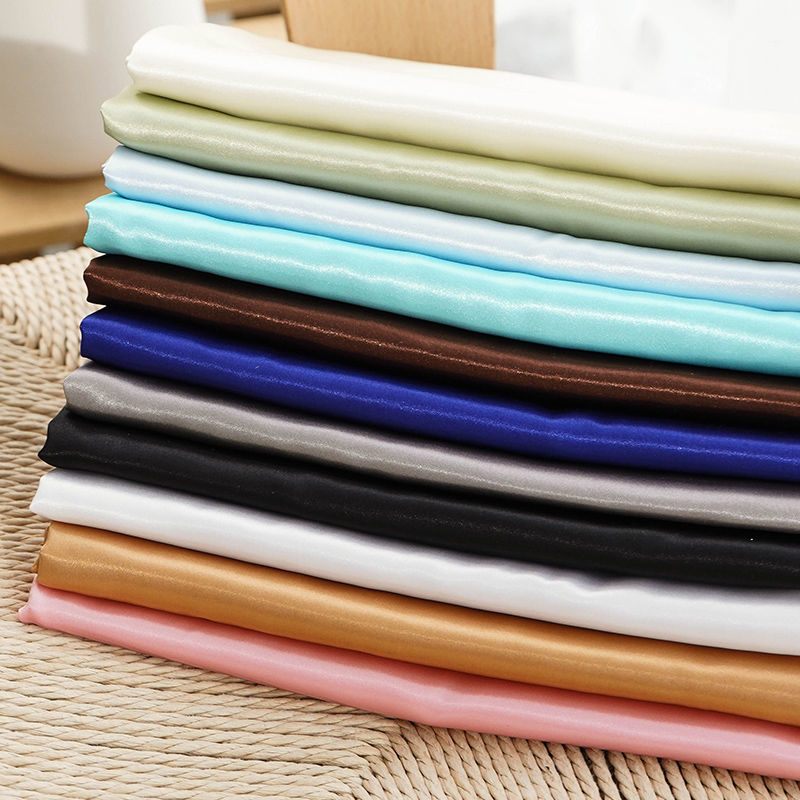 Satin Fabric Satin Imitation Silk Gift Box Inner Lining Fabric Solid Color Silk Fabric Background Cloth Stall