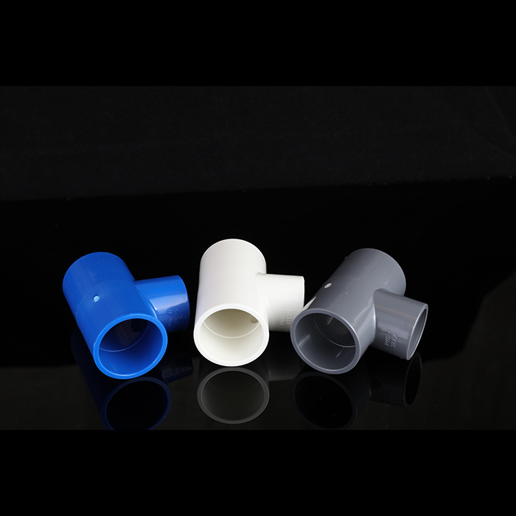 PVC water supply tee equal diameter plane tee irrigation thickened plastic furniture water pipe joint fittings wholesale