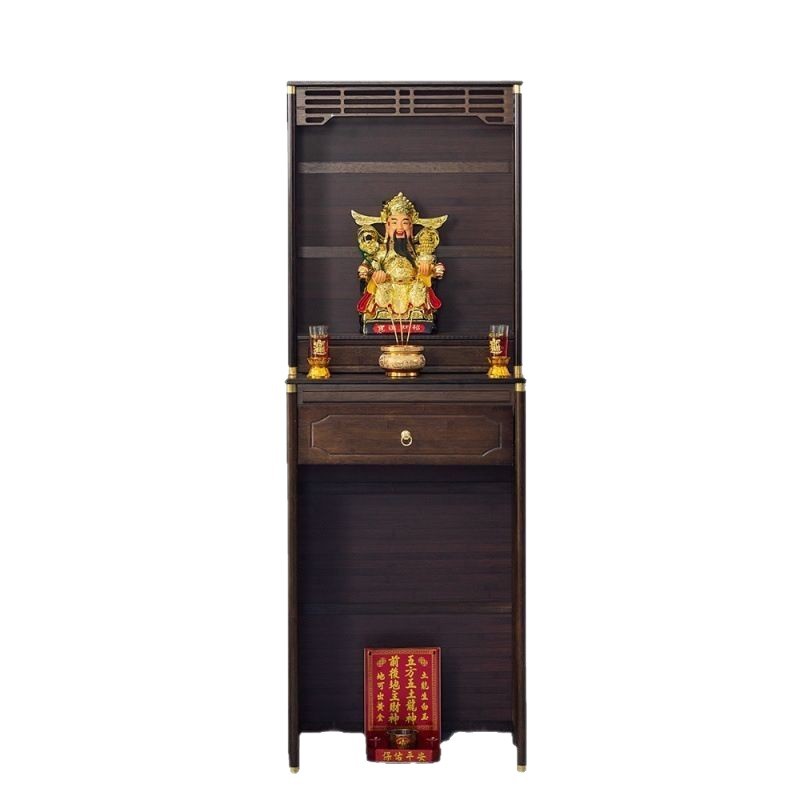 New Chinese-style Guanyin Table Household Push-pull Cabinet Living Room Entrance Cabinet Rural Incense Cabinet Cabinet Home Home Decoration