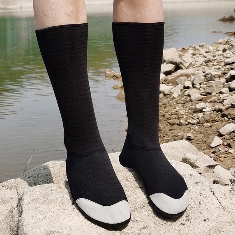 Дайвинг-обувь, длинные носки для снорклинга для мужчин и женщин, быстро сохнущие, противоразрывные