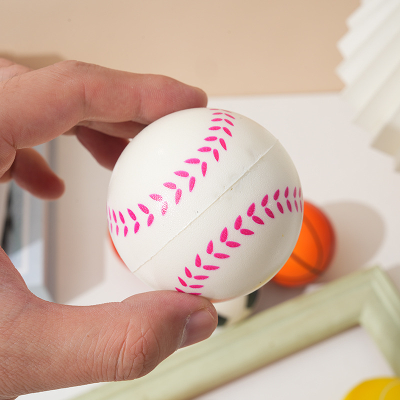 Cross-border wholesale foot blue net stick flat pressure toy ball pu sponge solid elastic ball children's toy football