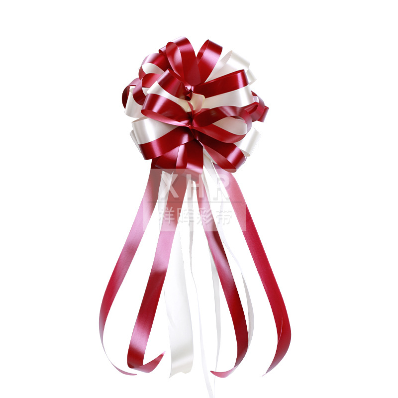 Wedding car flower wedding room decoration wine red ball flower festive supplies car mirror tie flower festival wedding flower