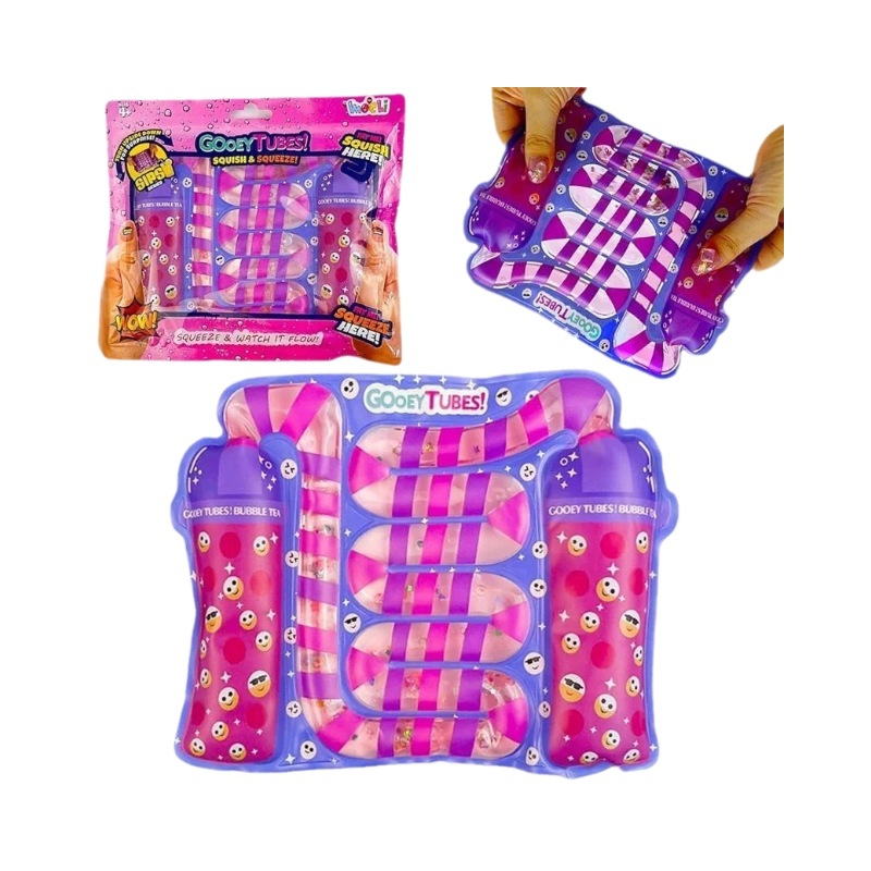 Popular Decompression Toy Gold Powder Quicksand Water Bag Pinch Music Vent Water Pipe Strip Kidsren's Sensory Fun Press Water Bag