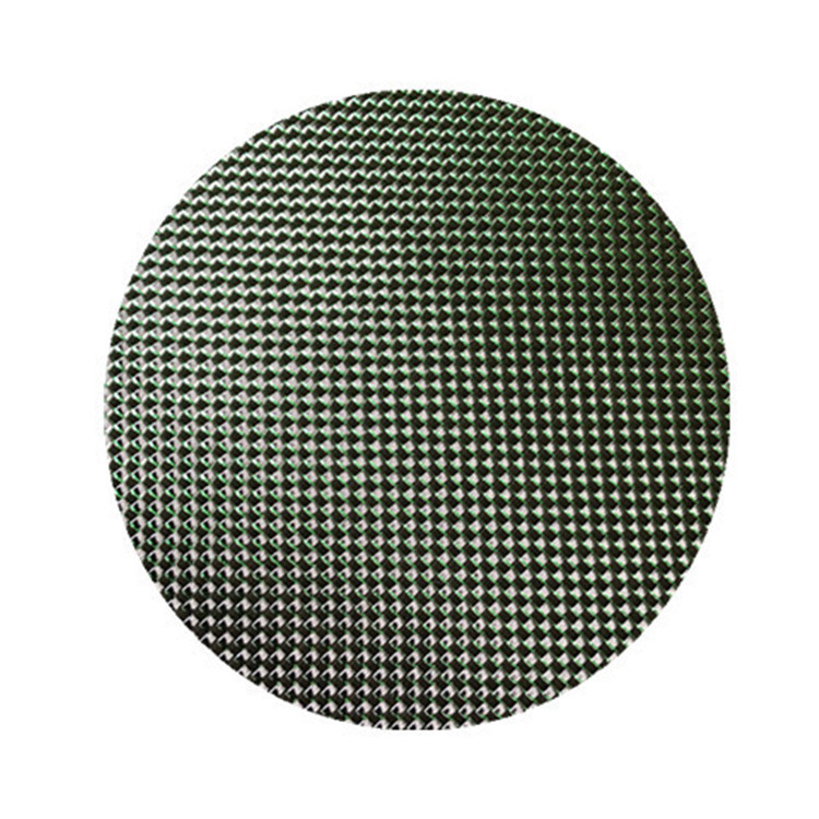3K carbon fiber green silver silk plain twill mixed woven fabric products surface decorative composite material