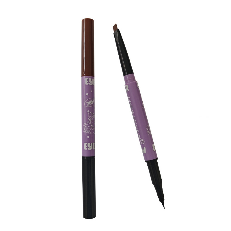 Foreign trade dual-use factory double eyebrow pencil automatic rotation sketch wild eyebrow manufacturers direct supply rotation eyebrow pencil eyeliner