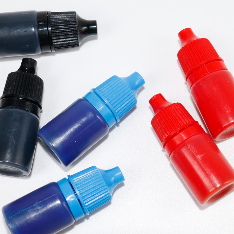 Photosensitive printing oil 3ml small branch color printing oil photosensitive seal for mini office signature seal printing oil wholesale