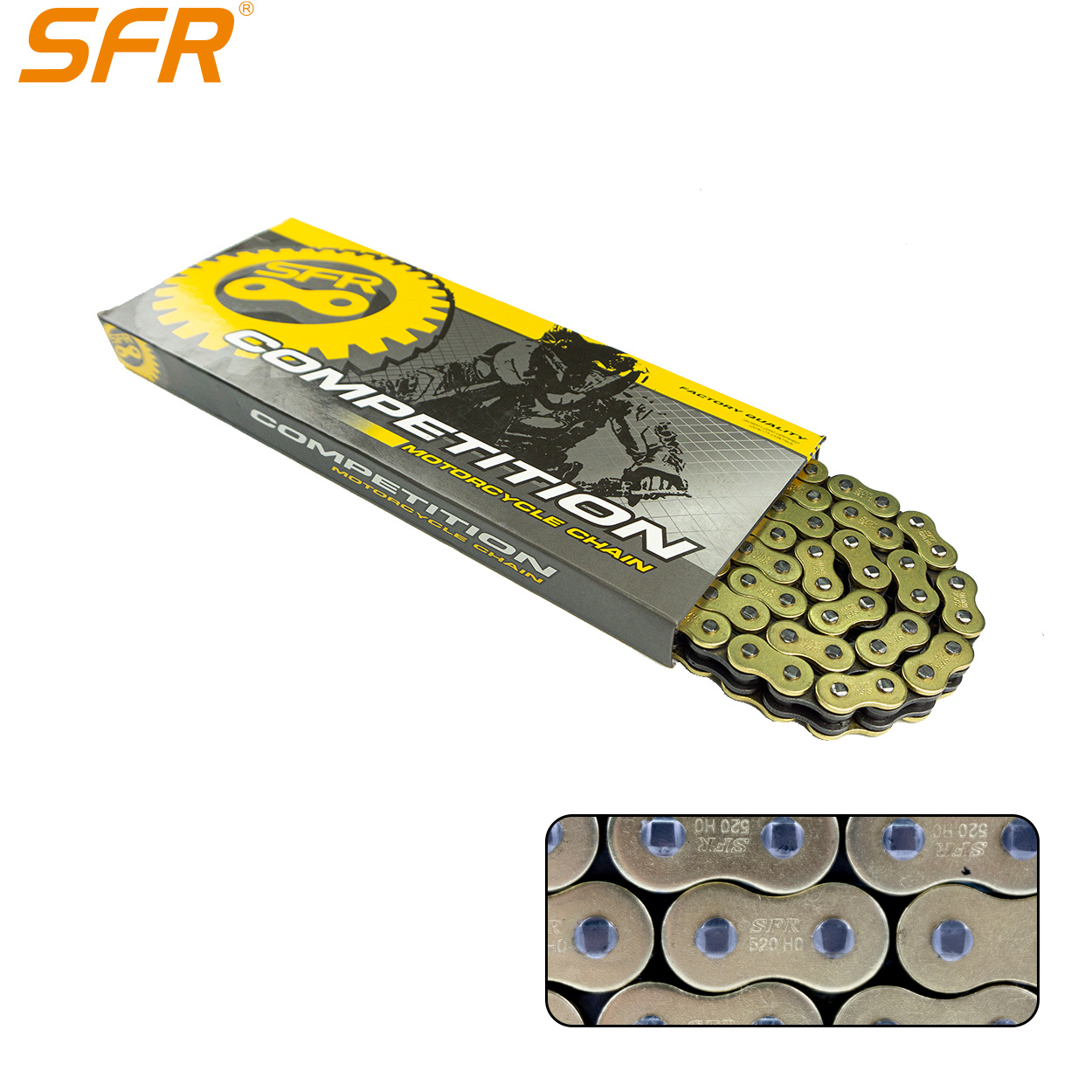 Agent Ordering 428/520/525/530 Shunfeng Sfr Motorcycle Electric Scooter Chain Transmission Drive Wear-Resistant