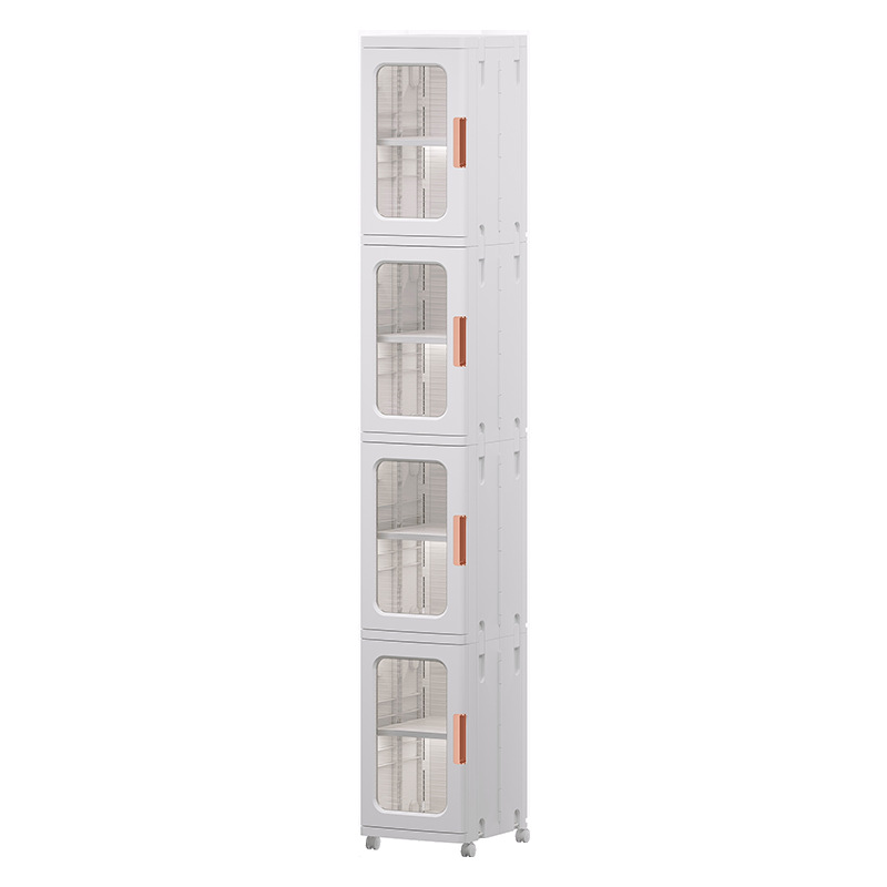 Installation-Free Storage Cabinet Storage Cabinet Home Finishing Baby Children's Clothes Toy Storage Cabinet Plastic Snack Cabinet