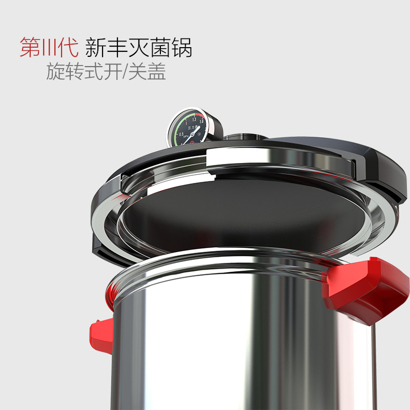 Xinfeng High Temperature and High Pressure Steam Sterilizer Laboratory Automatic Stainless Steel Portable Sterilizer Sterilizer Small