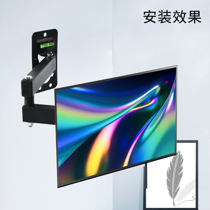 In stock supply 10-32-inch TV Display Bracket telescopic rotating wall hanging display rack computer wall hanging rack