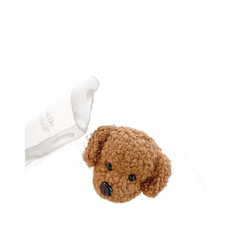 Plush Muppet Cute Dog Airbag Bracket Paste Desktop Lazy Mobile Phone Ring Buckle Niche Ins Retractable