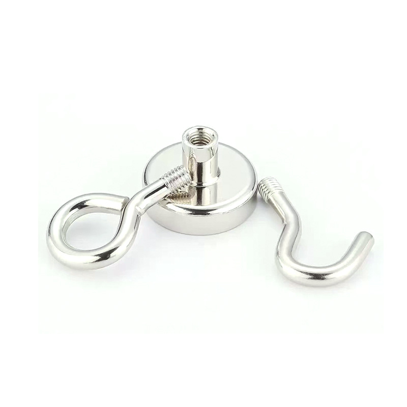 Magnetic Hook Magnet Round Kitchen Door Strong Magnetic Hook Strong Magnetic Suction Opening and Closing Suction Cup Hook Magnet