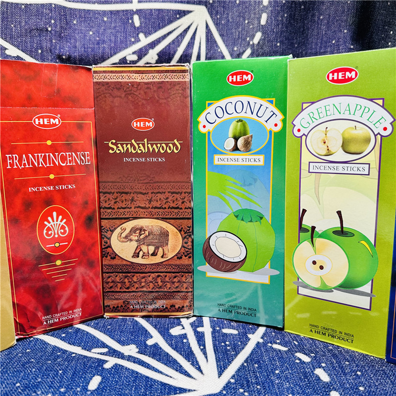 Hem Indian Incense Coconut Coconut Apple Cherry Fruit Incense Frankincense Myrrh Laoshan Sandalwood Wardrobe Fragrance