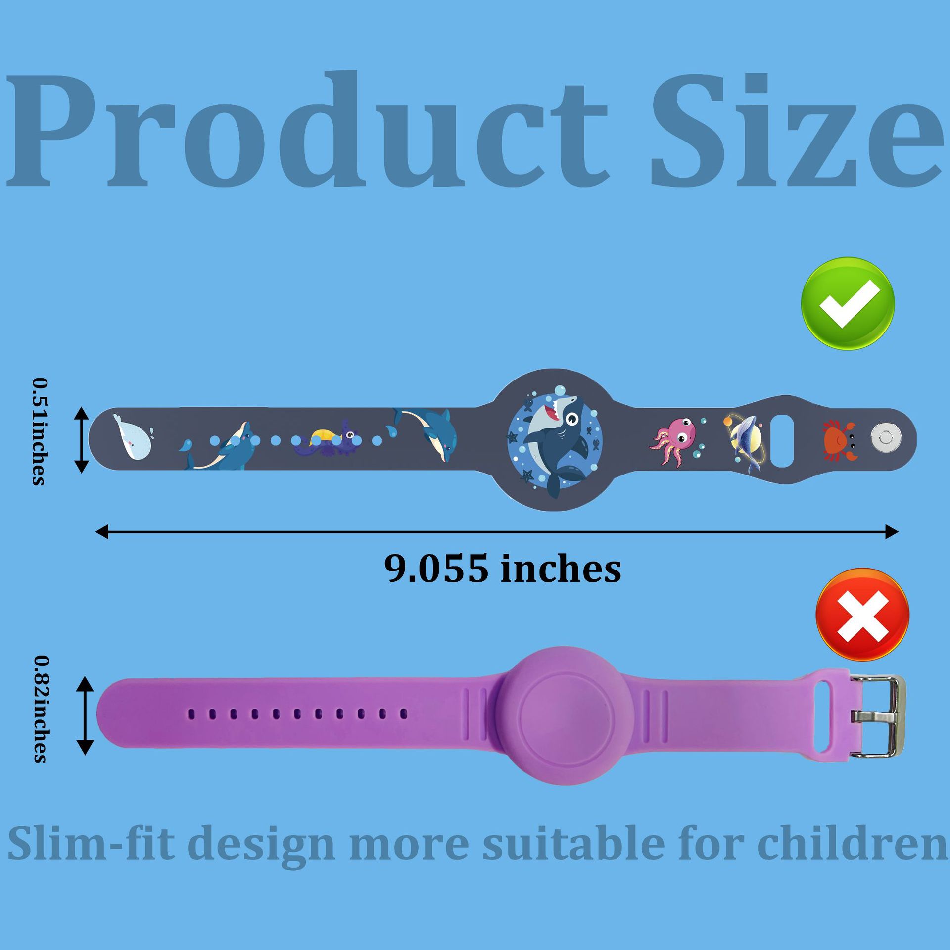 Suitable for Airtag Protective Case Apple Positioning Anti-loss device Waterproof Strap Airtag Cartoon Children's Bracelet Wristband