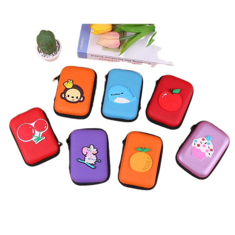 Factory wholesale Korean cute cartoon headphone bag portable storage bag small coin purse children's bag spot cosmetic bag