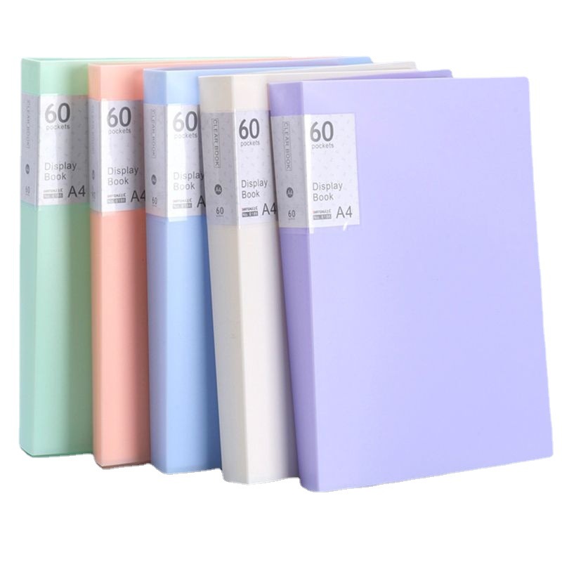 A4 Transparent Information Booklet Insert Folder Multi-Layer Information Folder Pregnancy Test Report Sheet Student Test Paper Certificate Storage Book