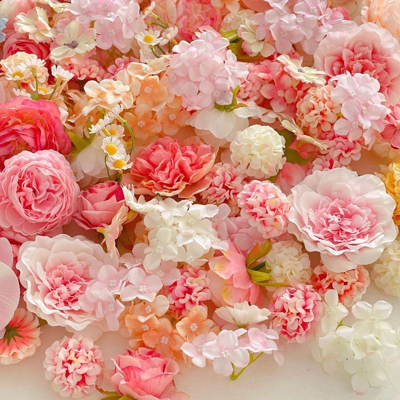 Simulation small flowers mix and match diy handmade wedding material bag fake flower head hand-made hairpin flower headdress wreath wholesale