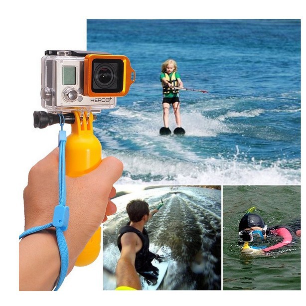 Gopro Threaded Buoyancy Stick Dji Stripesd Anti-Slip Float Handheld Stick Pattern Action Camera Accessories