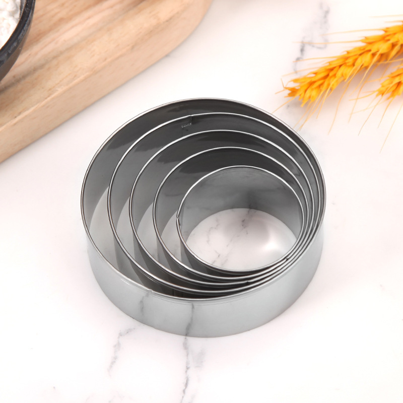 430 Stainless Steel Round Mold Dumpling Mold Biscuit Mold Baking Mold DIY Rice Mold Cake Mold