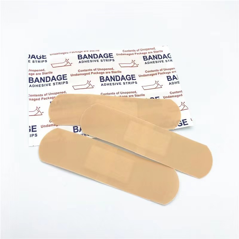 Foreign trade Band-Aid skin color PE waterproof breathable band-aid 72*19mm external dressing band-aid English