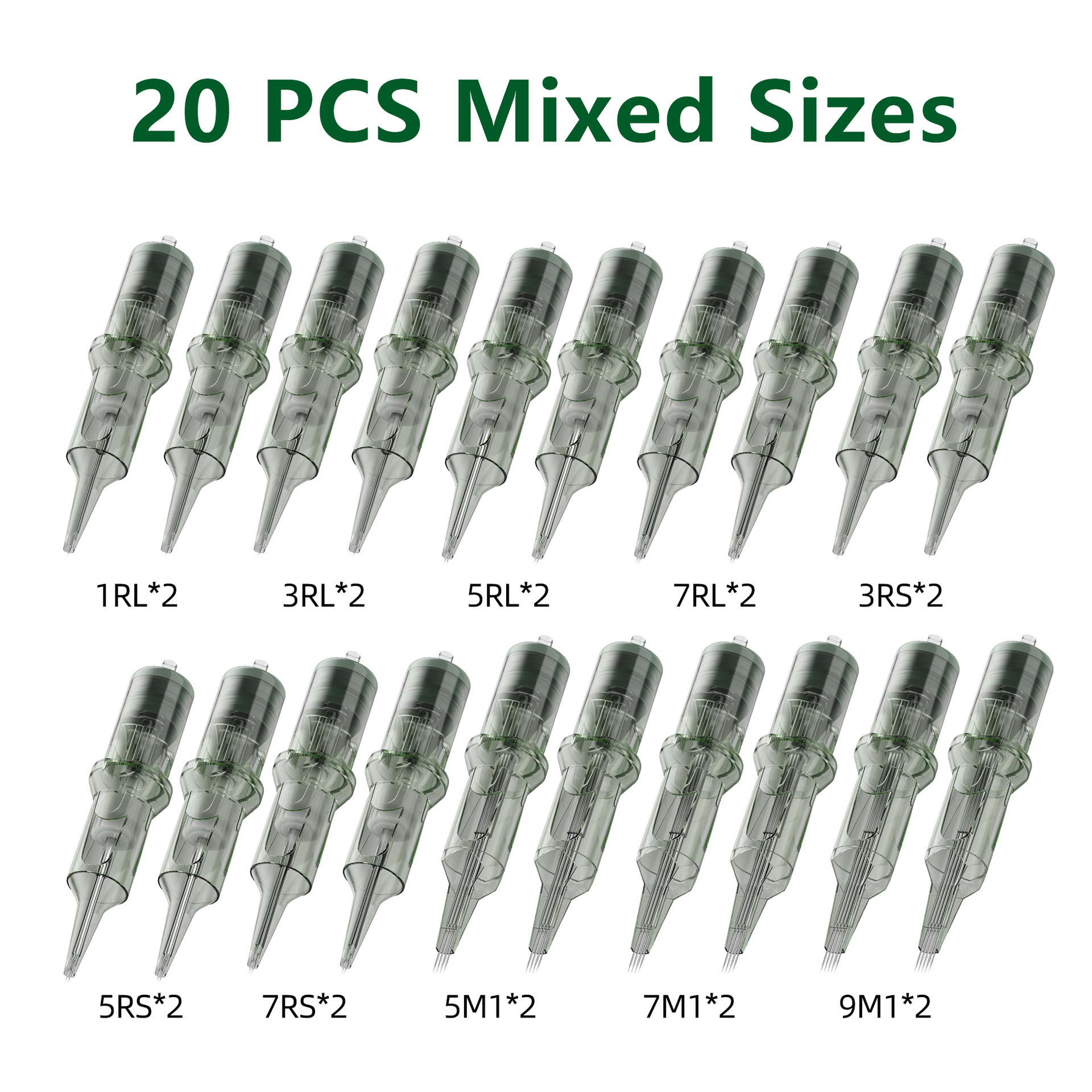 Cross-border tattoo integrated needle disposable tattoo needle green jade tattoo needle hair tattoo needle tattoo equipment