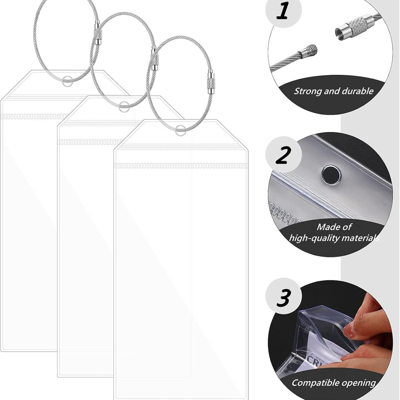 Hot Sale Customized Customer Size Pvc Soft Rubber Boat Brand Luggage Tag Transparent Anti- Travel Tag Card Sleeve