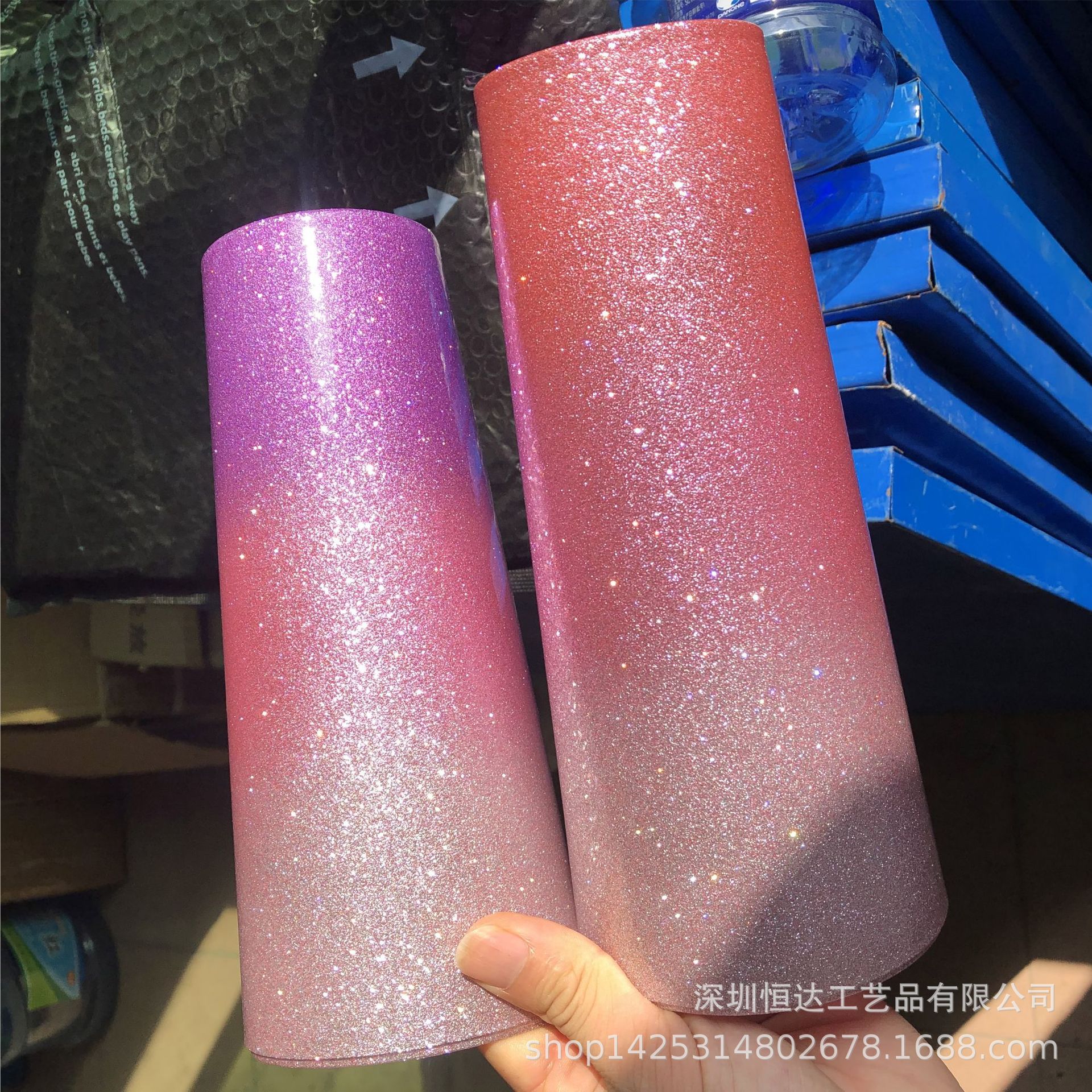 Semicircle glitter powder shell jewelry paste glitter powder cosmetic box paste scallion powder shell spray spray scallion powder