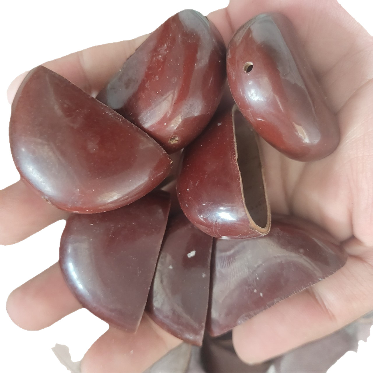 DIY Wind Chime Material Kit with Handmade Fruit Shells for Making Hand-Cranked Bells